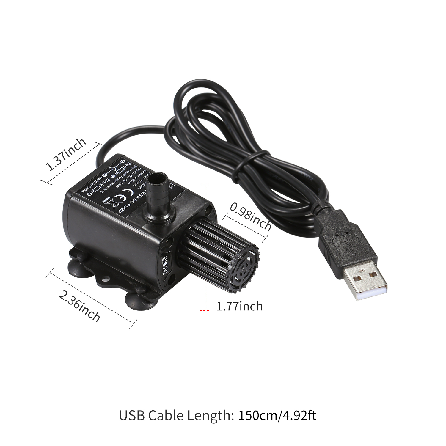 Decdeal bomba de água usb com  - Water Pump Submersible Mini avaliação e preço
