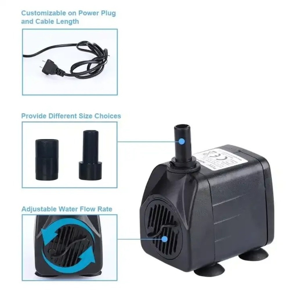 Bomba Submersível Preta Ultra  - Water Pump Submersible Mini avaliação e preço